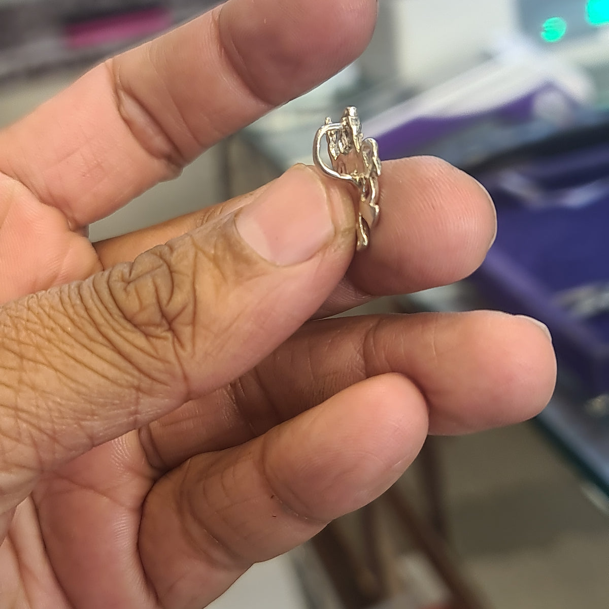 Divine Grace in Silver: Hanuman Pendant, a Symbol of Strength and Protection