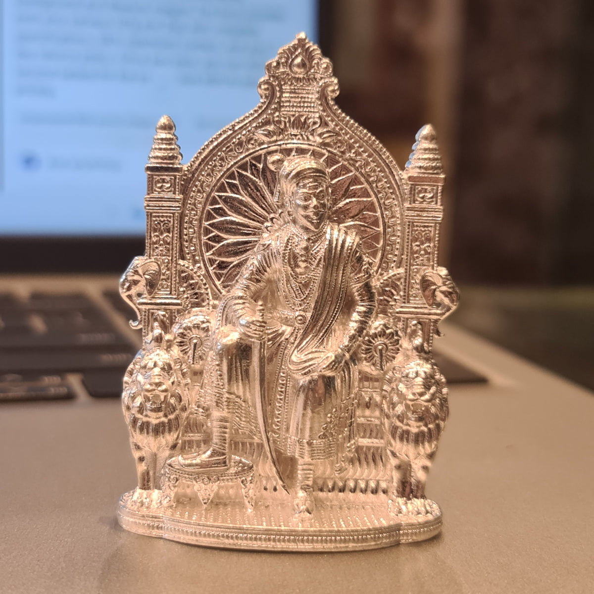 Pure Silver Chhatrapati Shivaji Maharaj Idol - 800 Purity (41g)