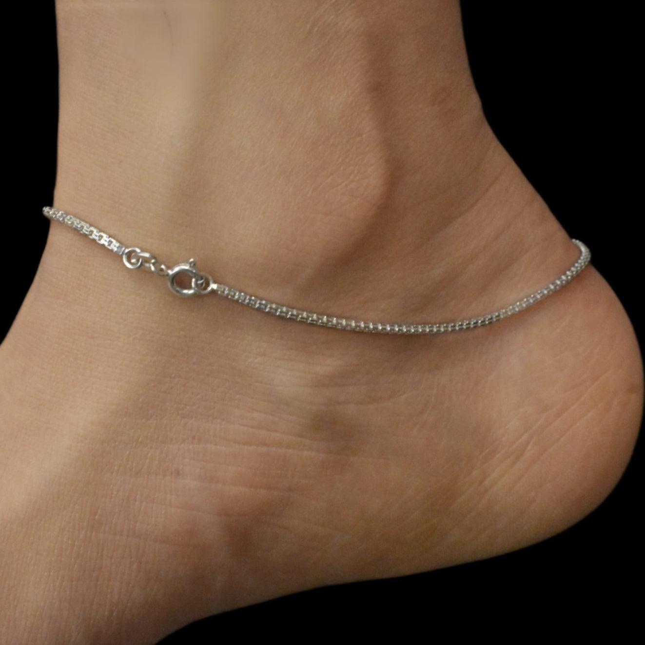 925 Sterling Silver Anklets for Women Delicate Chain Payal Asp