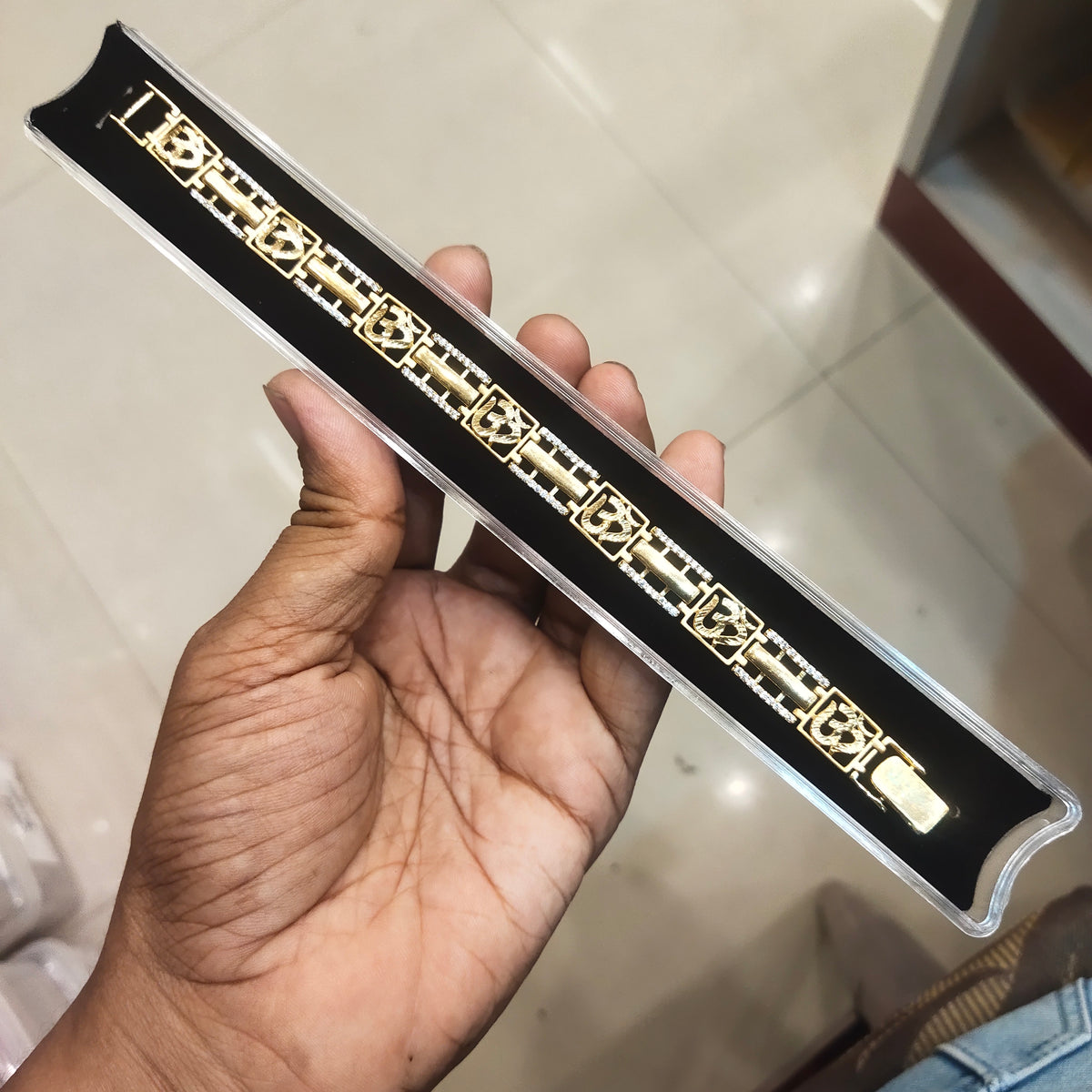 ASP 24K Gold Plated Men's Bracelet - Premium Fashion Jewelry