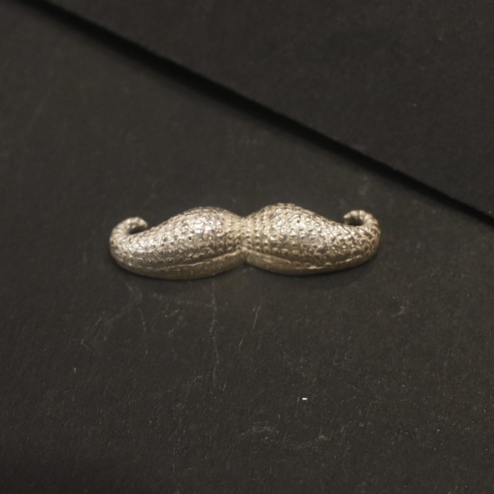 Pure Silver Mustache for God Gifting - Sacred Religious Offering