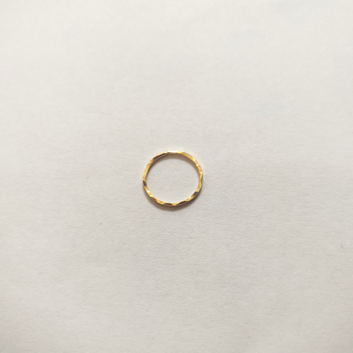 18K Gold Nose Ring - Elegant Minimalist Jewelry