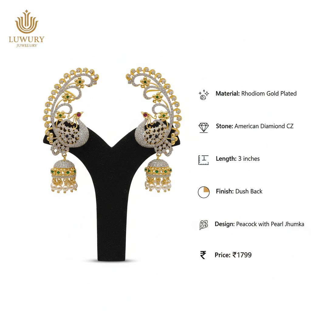 American Diamond Ear Cuffs Specifications