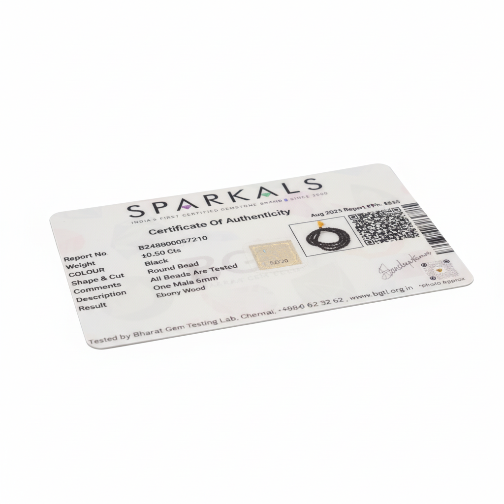 Lab Certificate - White Background