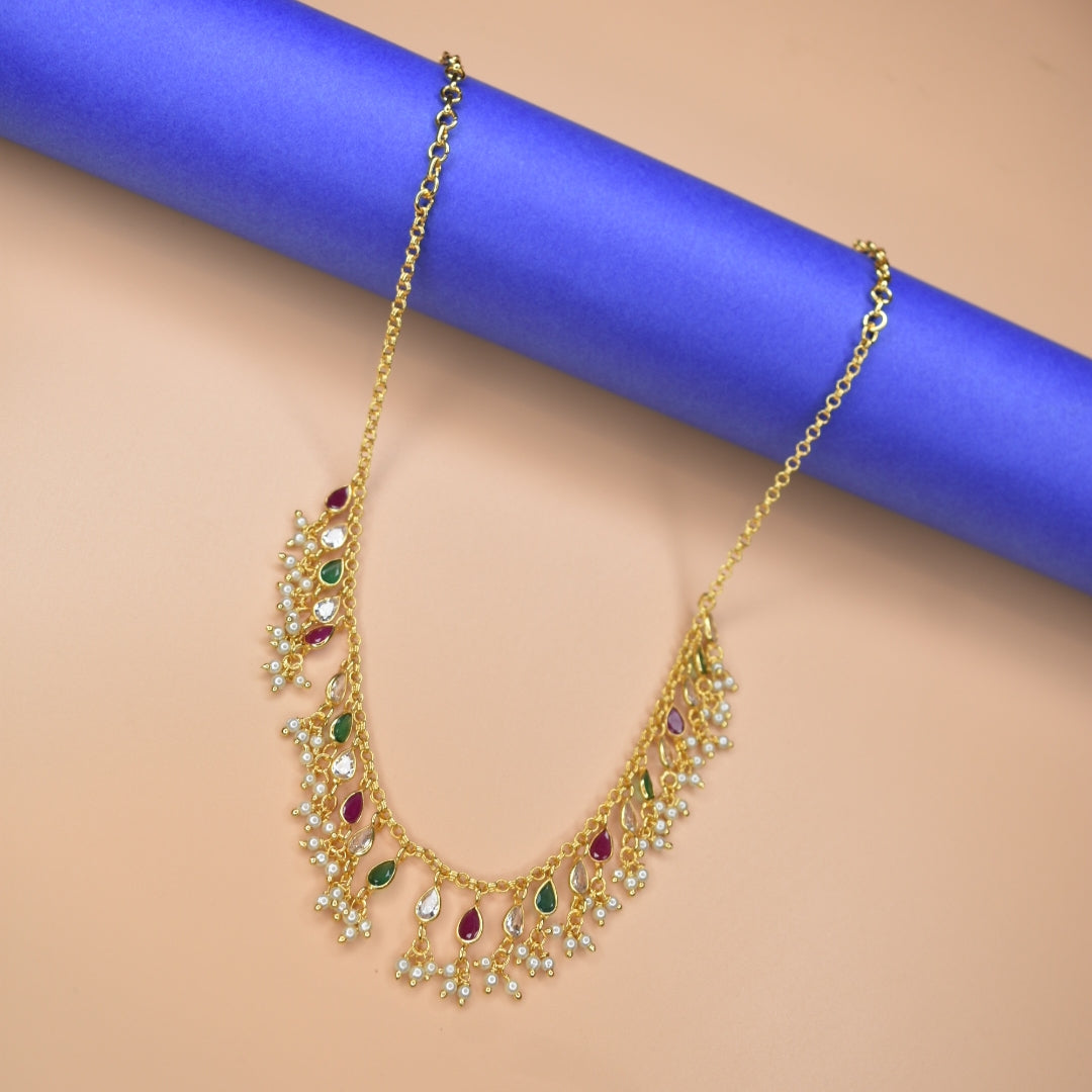 Glow Up Your Style: Chic Lightweight Cz Necklace by Asp Fashion