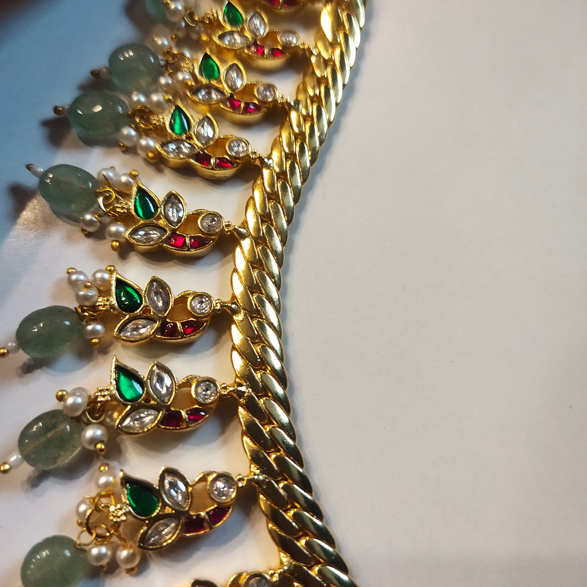 Asp Jadau Kundan Jalebi Necklace Set