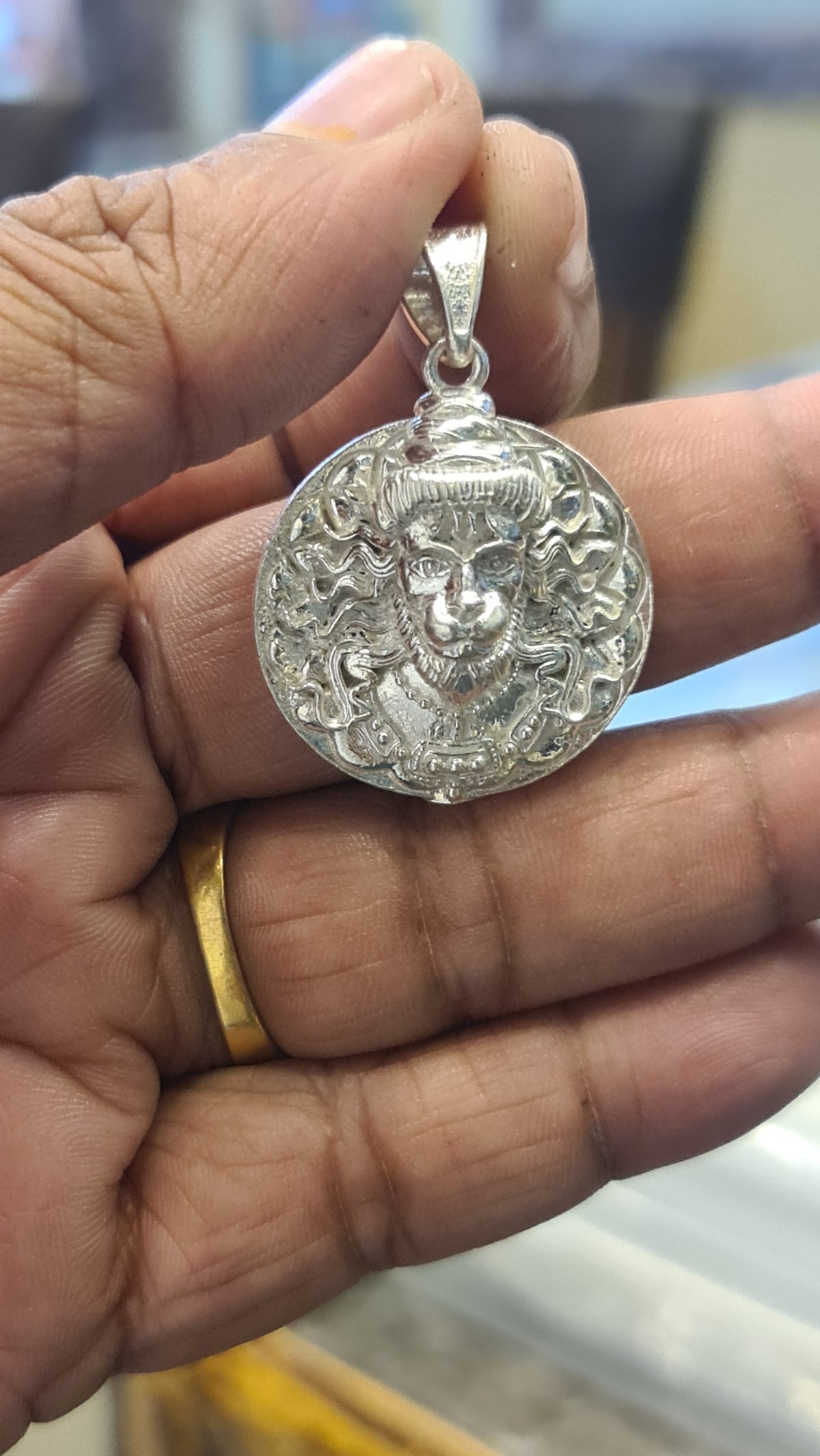 92.5 Silver Hanuman Locket