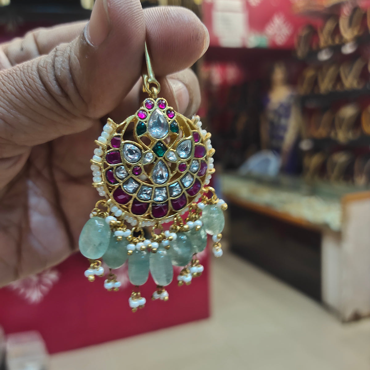 Asp Jadau Kundan Maang Tikka
