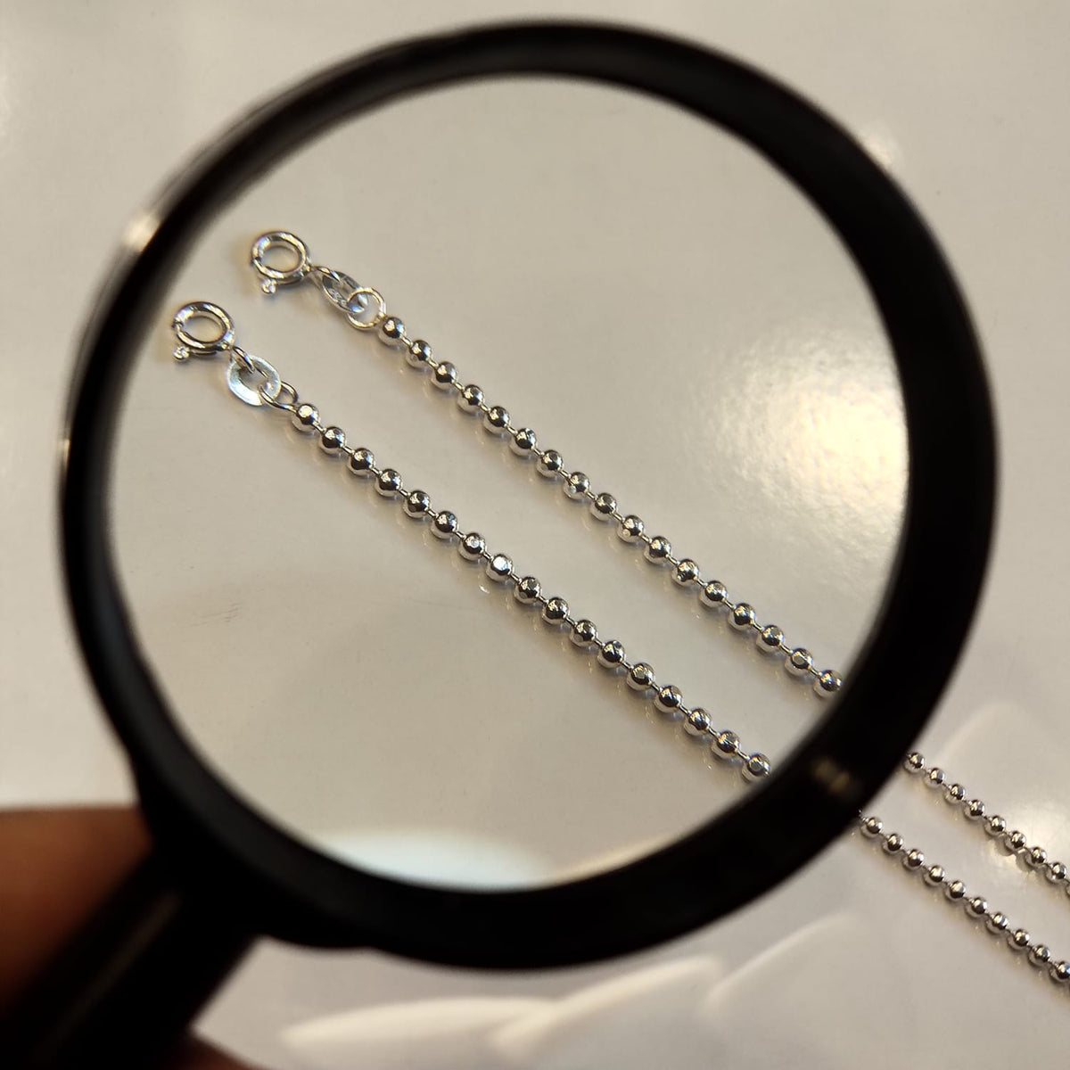 92.5 Sterling Silver Ball Chain Anklets for Women - Elegant Payal