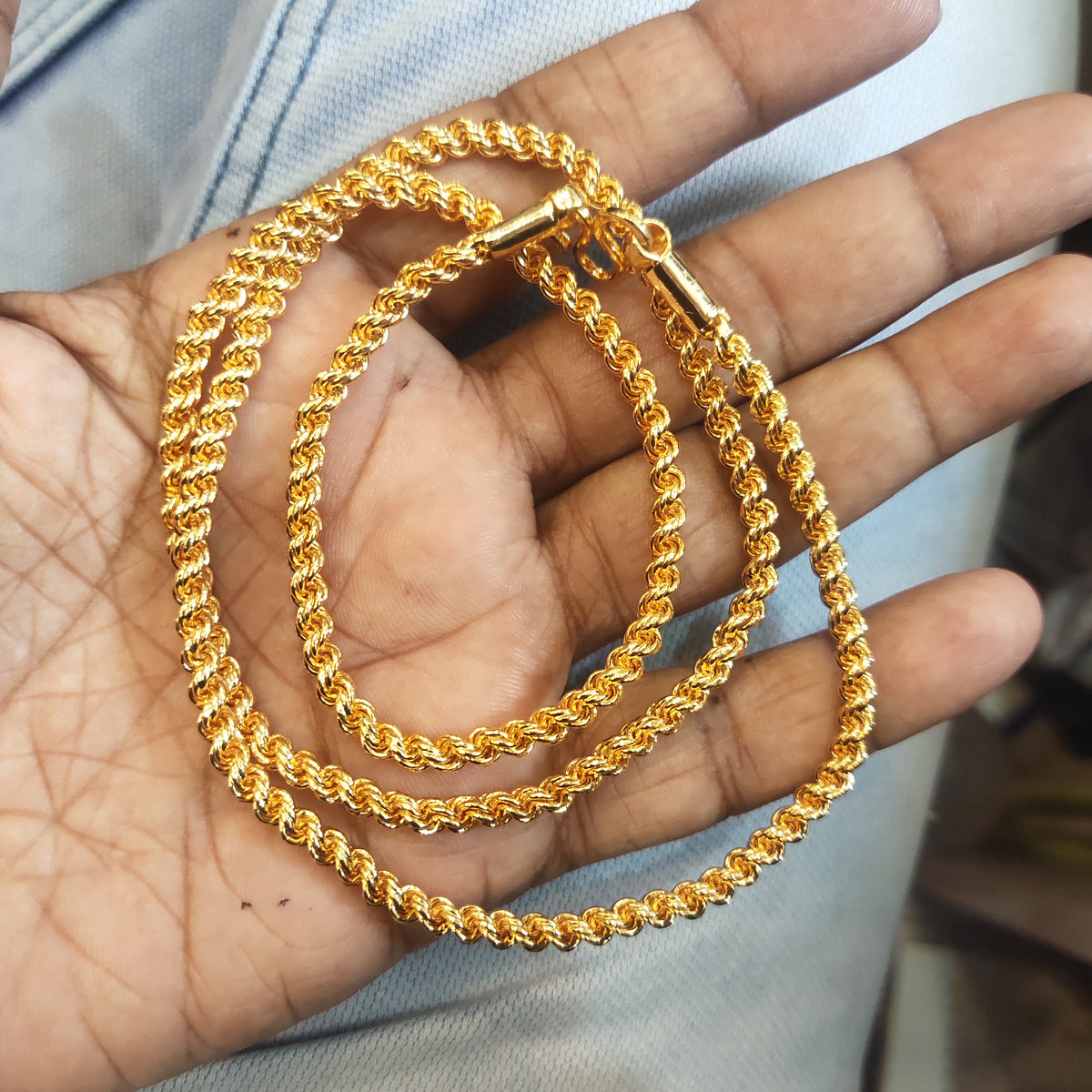 3mm Panchloha Chain - Anti-Tarnish Five Metal Unisex Necklace 736405887348