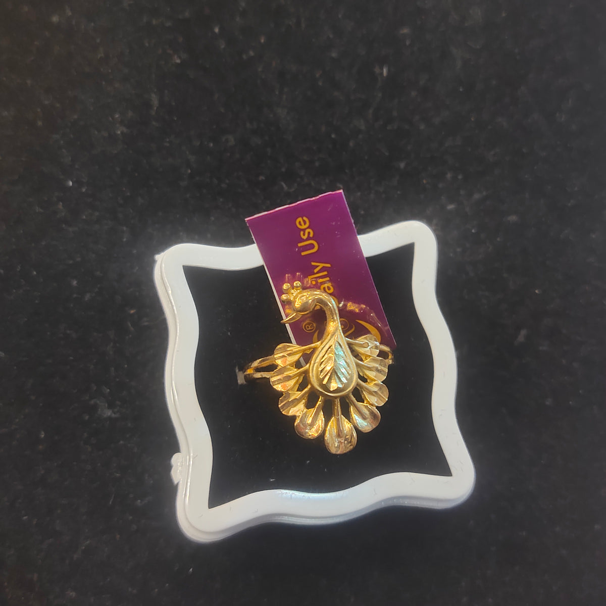 Gold Peacock Ring for Women