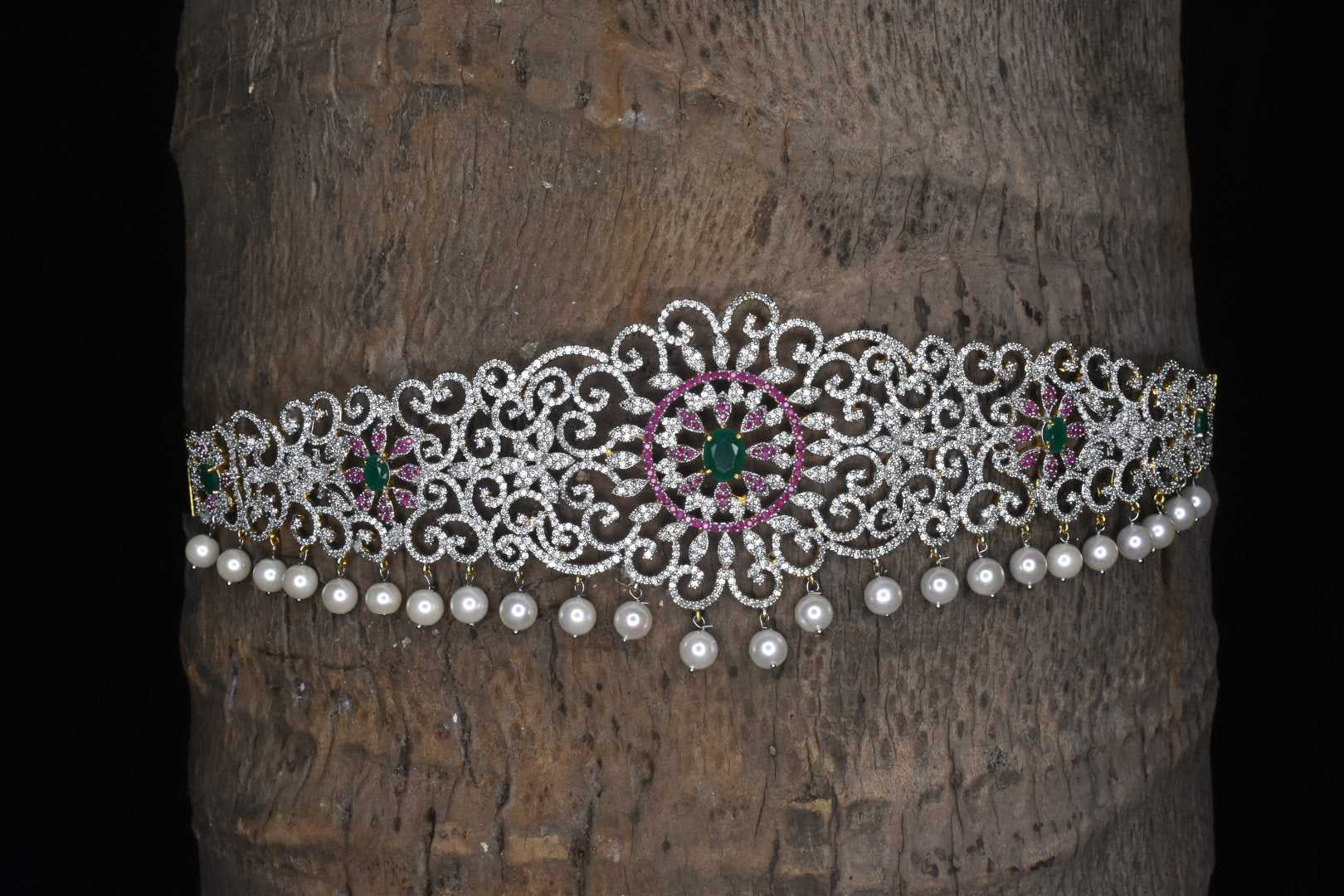the exquisite American diamond waist belt