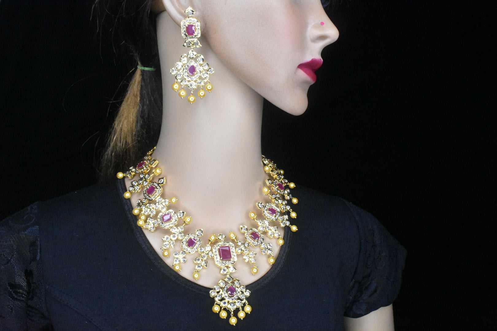 One gram gold diamond jewellery Clearance