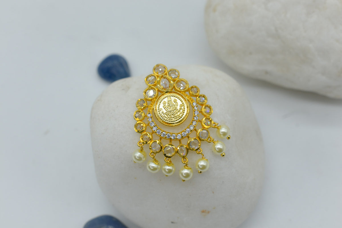 Uncut American Diamond Small Pendent