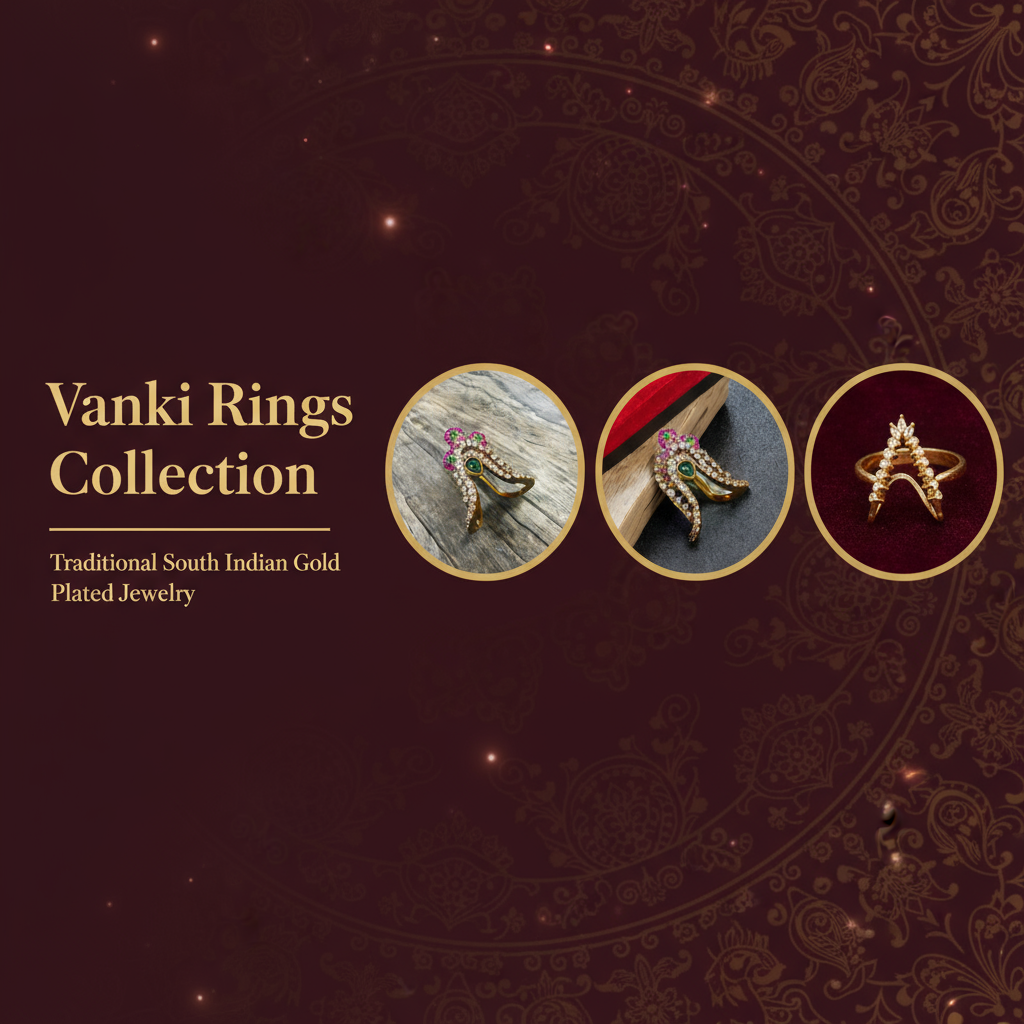 Vanki Rings Collection - Traditional South Indian 24K Gold Plated Bridal Jewelry | ASP Fashion Jewellery