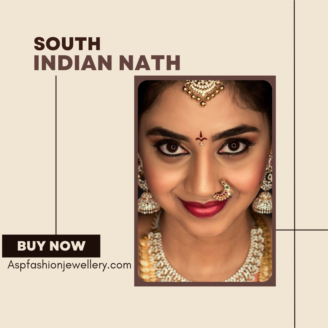 South Indian Nath - Traditional Nose Rings & Bridal Jewelry for Women