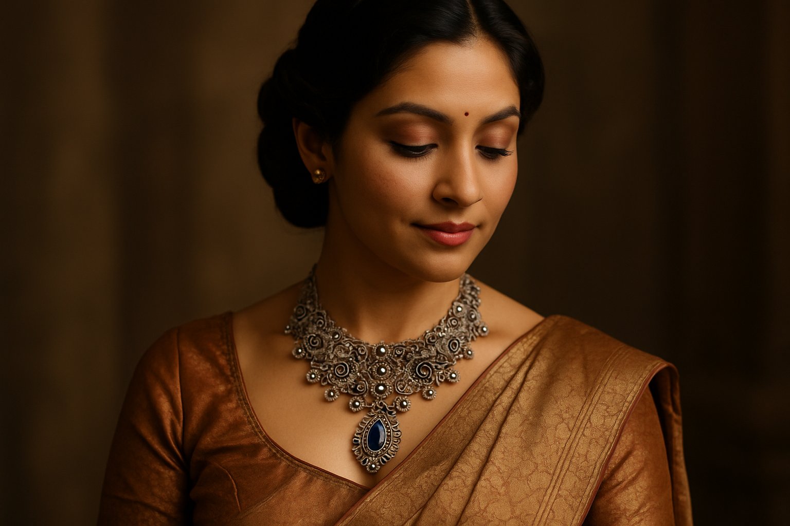 Victorian Kundan Zircon Short Necklace Sets - Polki & Diamond Jewelry