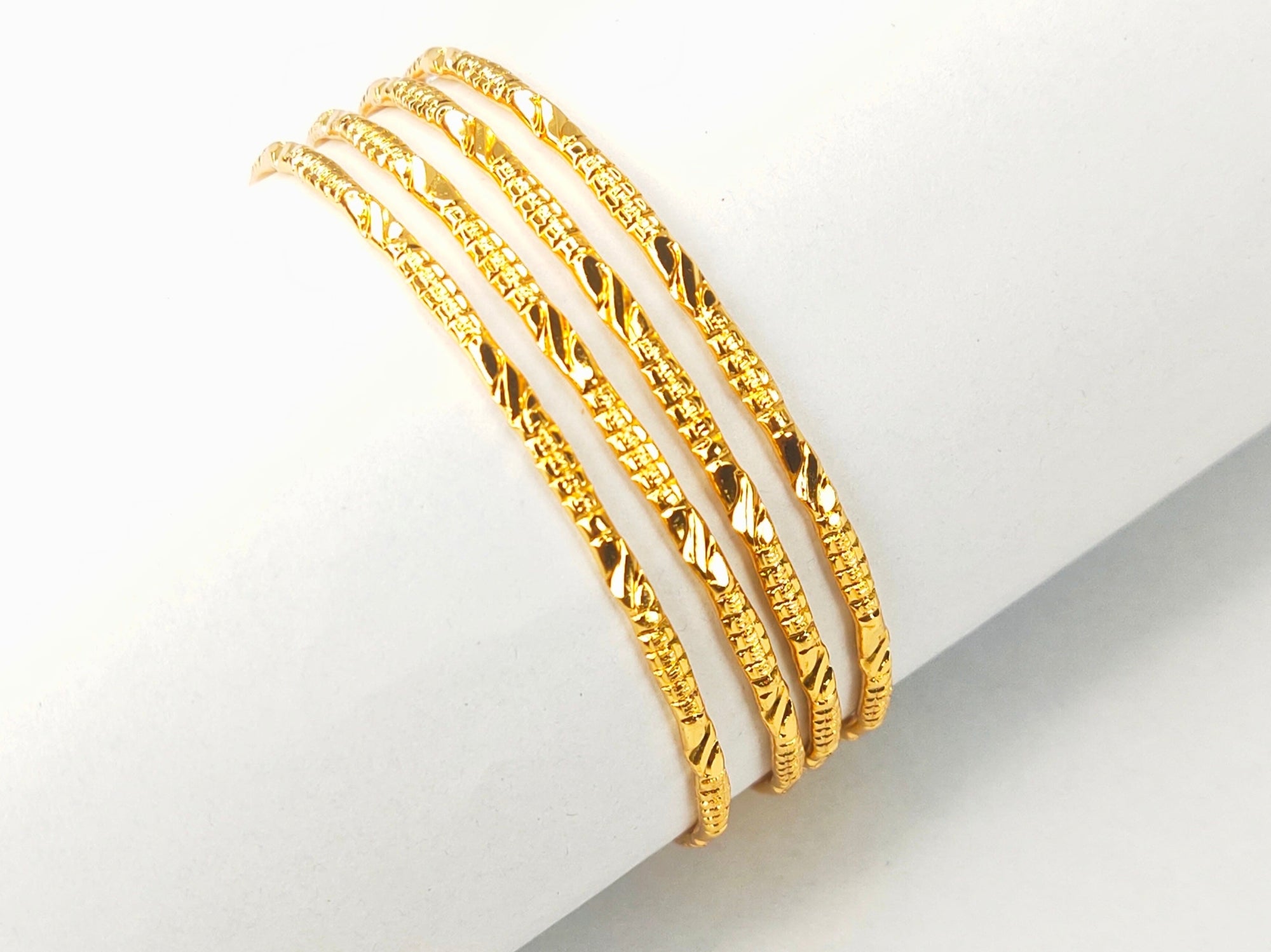 One Gram Gold Bangles for Daily Use - Lightweight & Elegant