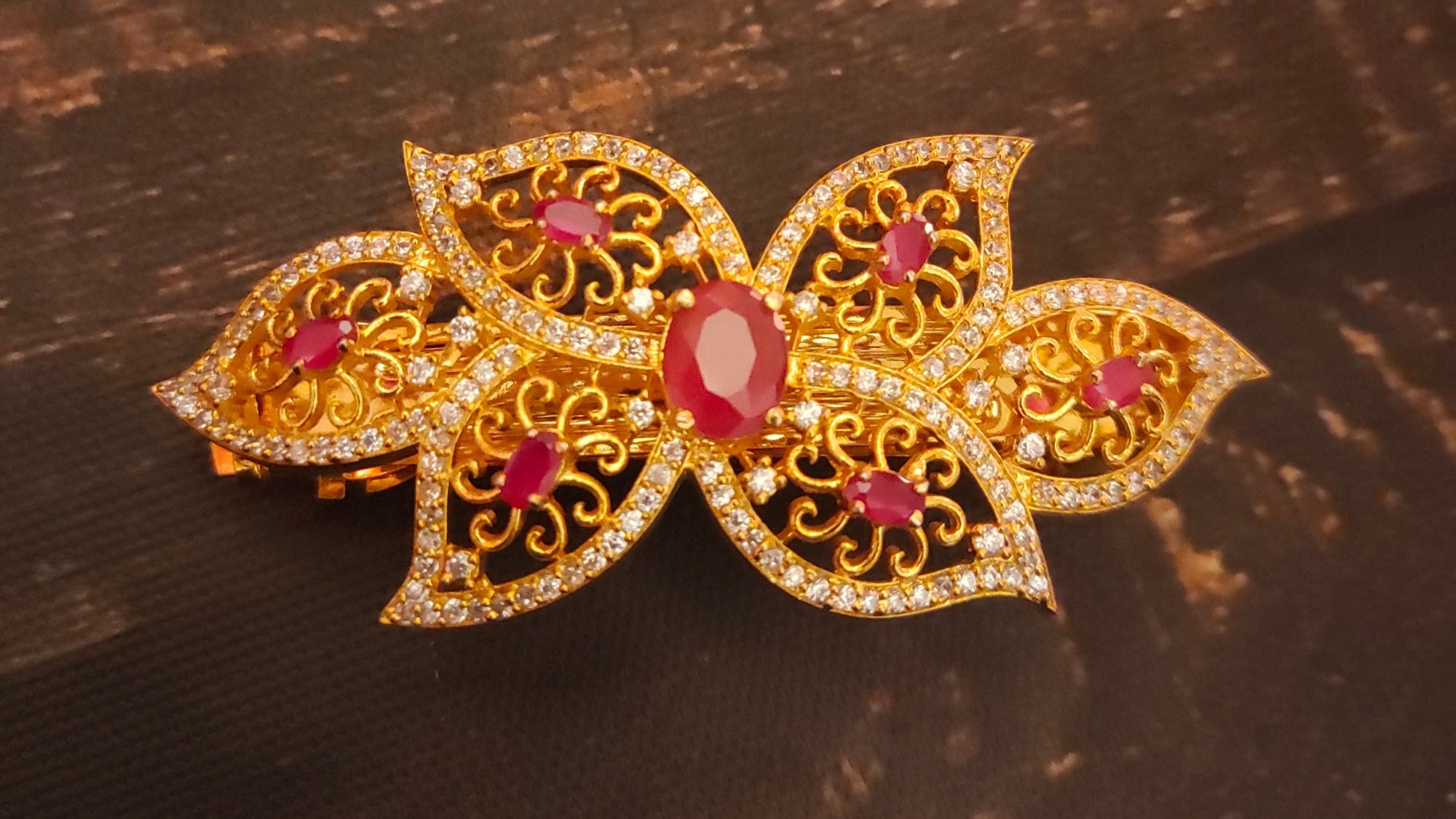 Gold Plated Hair Clips - Elegant Hair Accessories Collection
