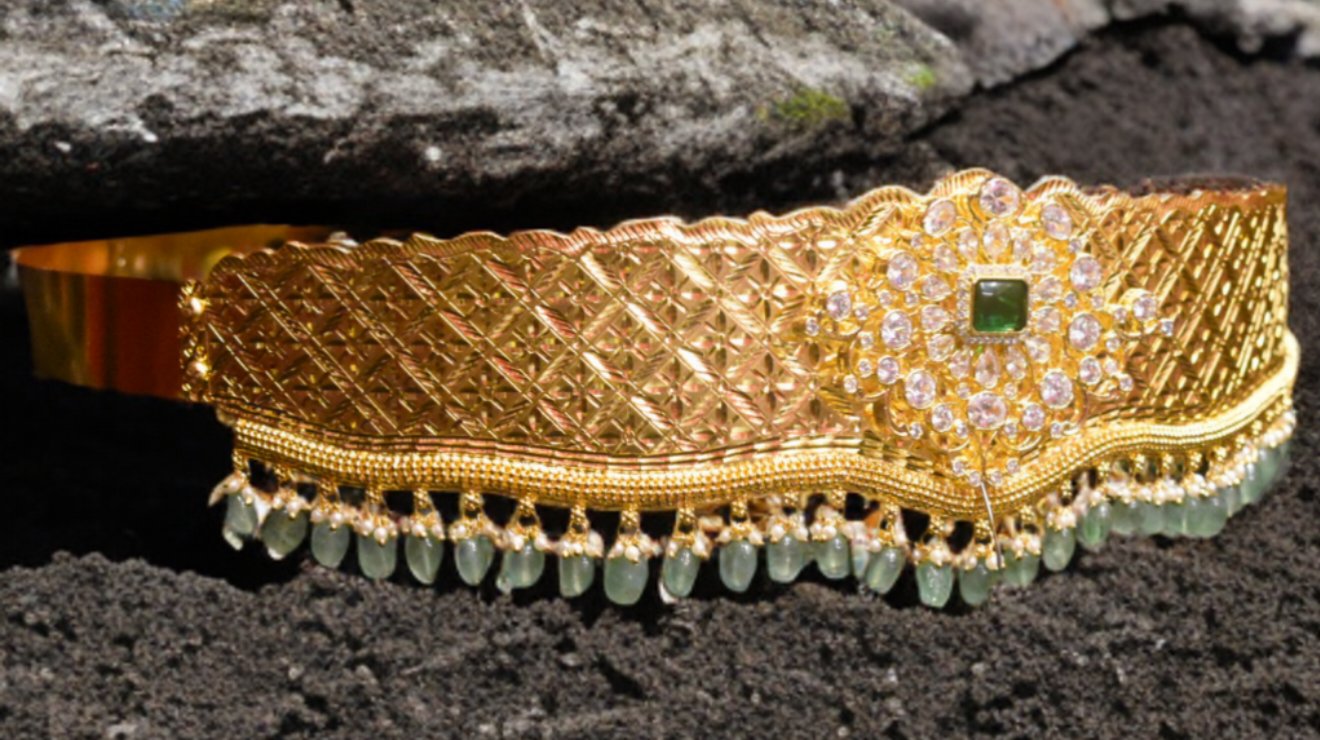 CZ Vaddanam Collection - Cubic Zirconia Waist Chains