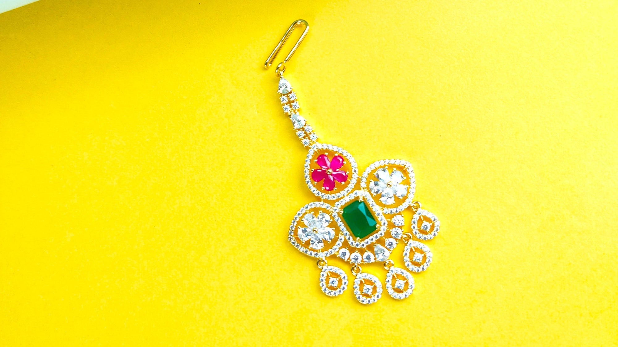 CZ Maang Tikka Collection - Cubic Zirconia Forehead Jewelry