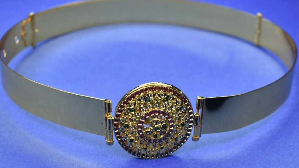 Kundan Kids Vaddanam - Traditional Children's Waist Chain Jewelry