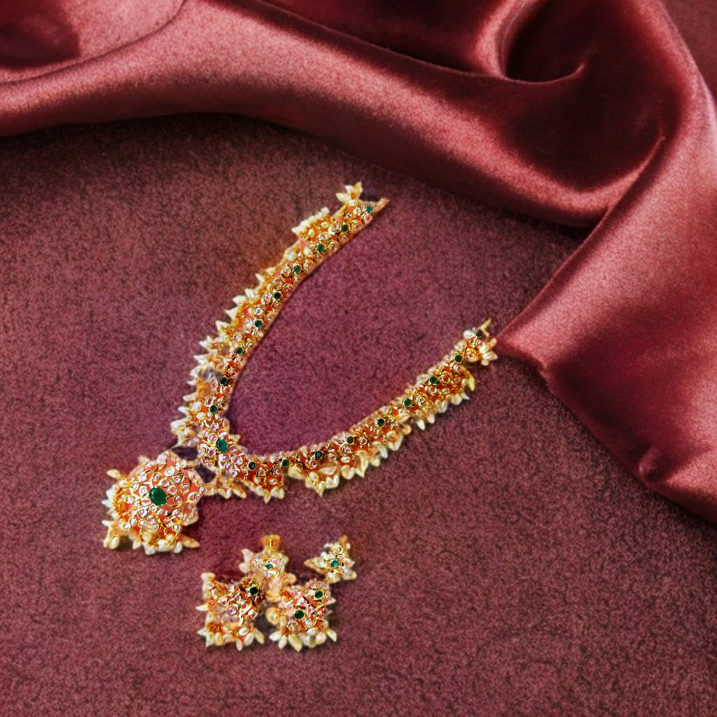 Uncut Diamond Short Necklaces - Polki Diamond Jewelry for Women