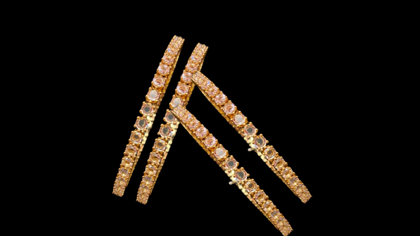 Uncut Diamond Bangles - Polki Diamond Bracelets for Women