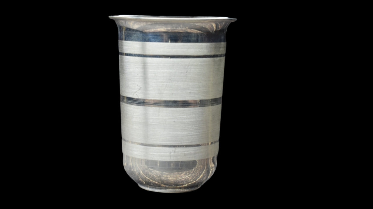 Silver Glasses for Puja - Traditional Religious Drinkware