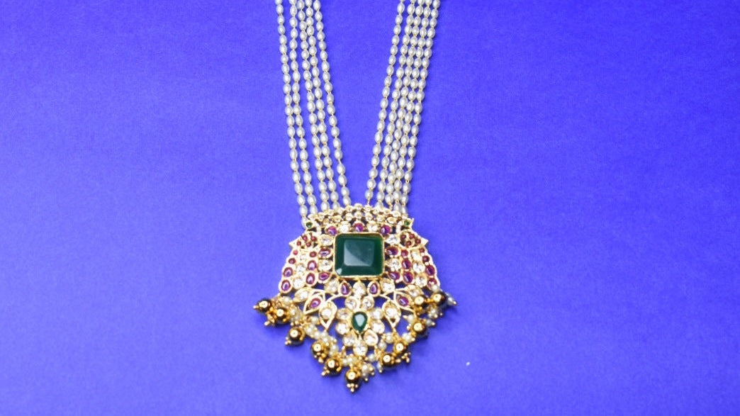 Kemp Pendant Sets - Traditional South Indian Ruby Stone Jewelry for Women