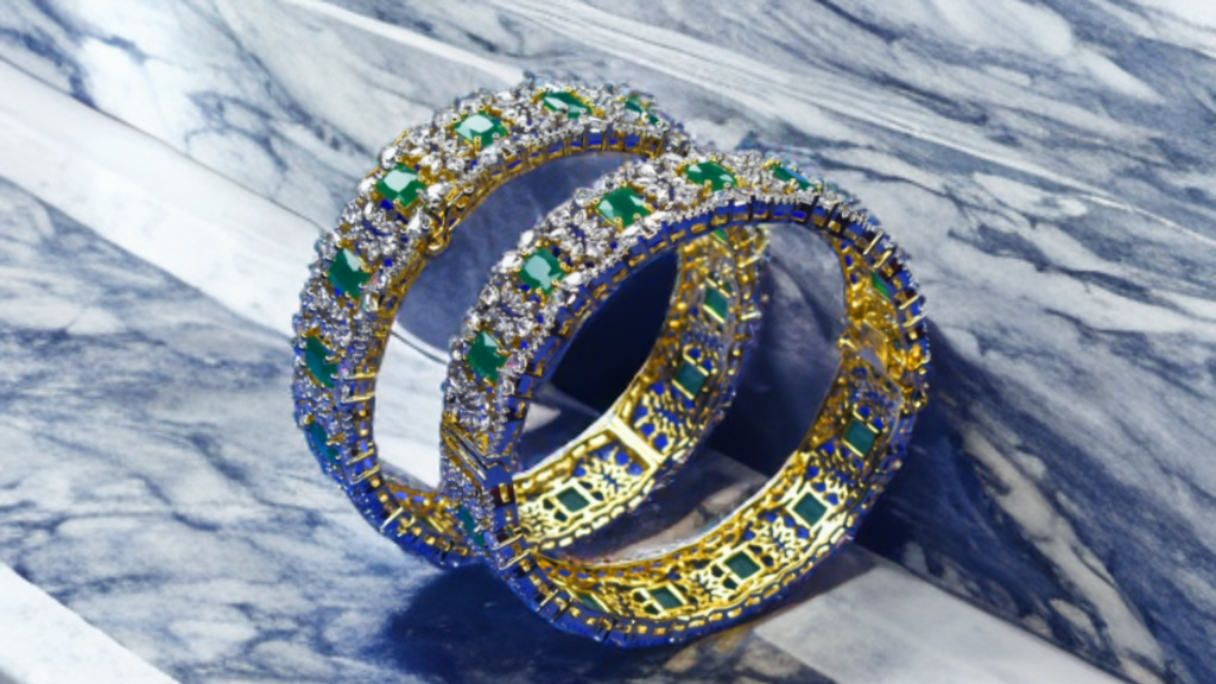 Gold Plated Bangles - GJ Finish Premium Collection