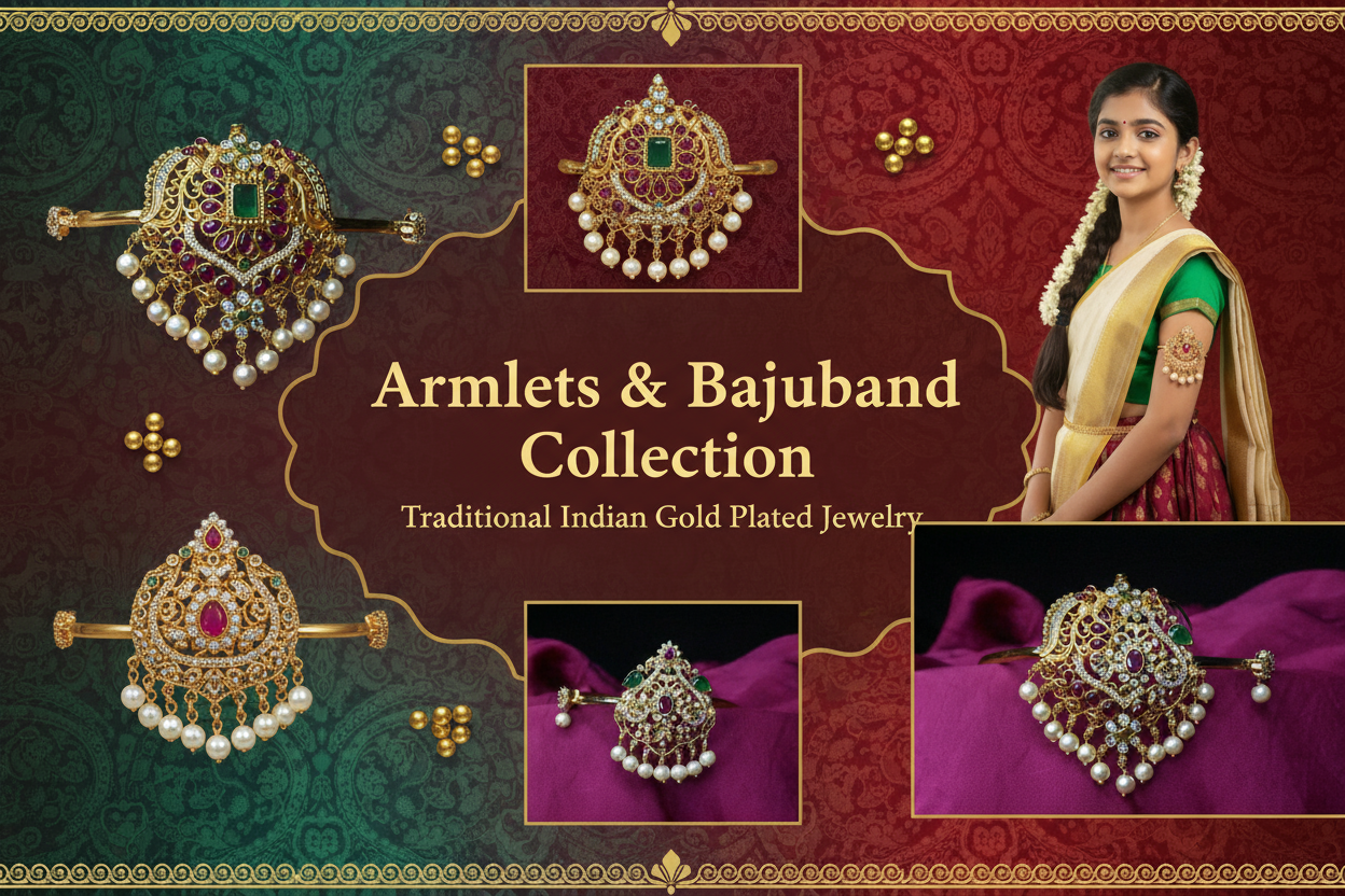 Armlets & Bajuband - Traditional Indian Gold Plated Jewelry