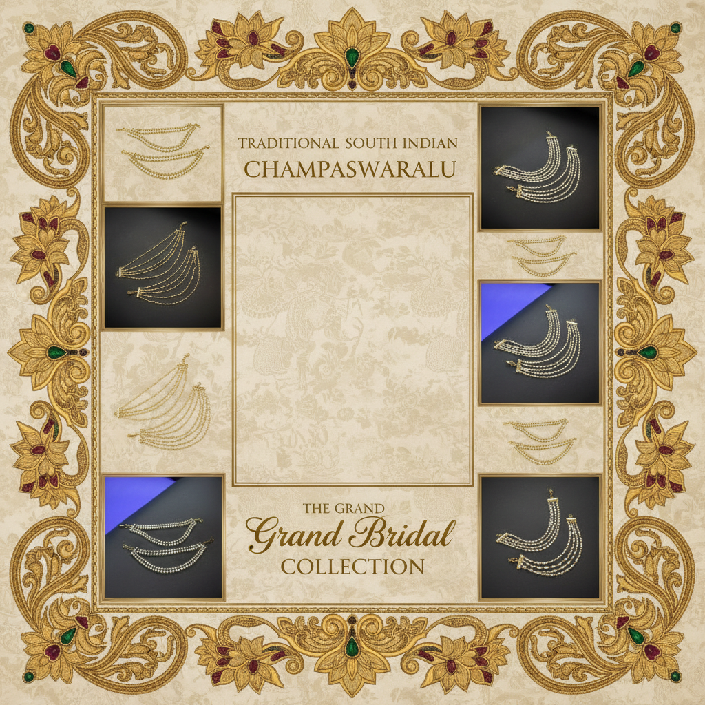 Champaswaralu - Traditional South Indian Ear Chains