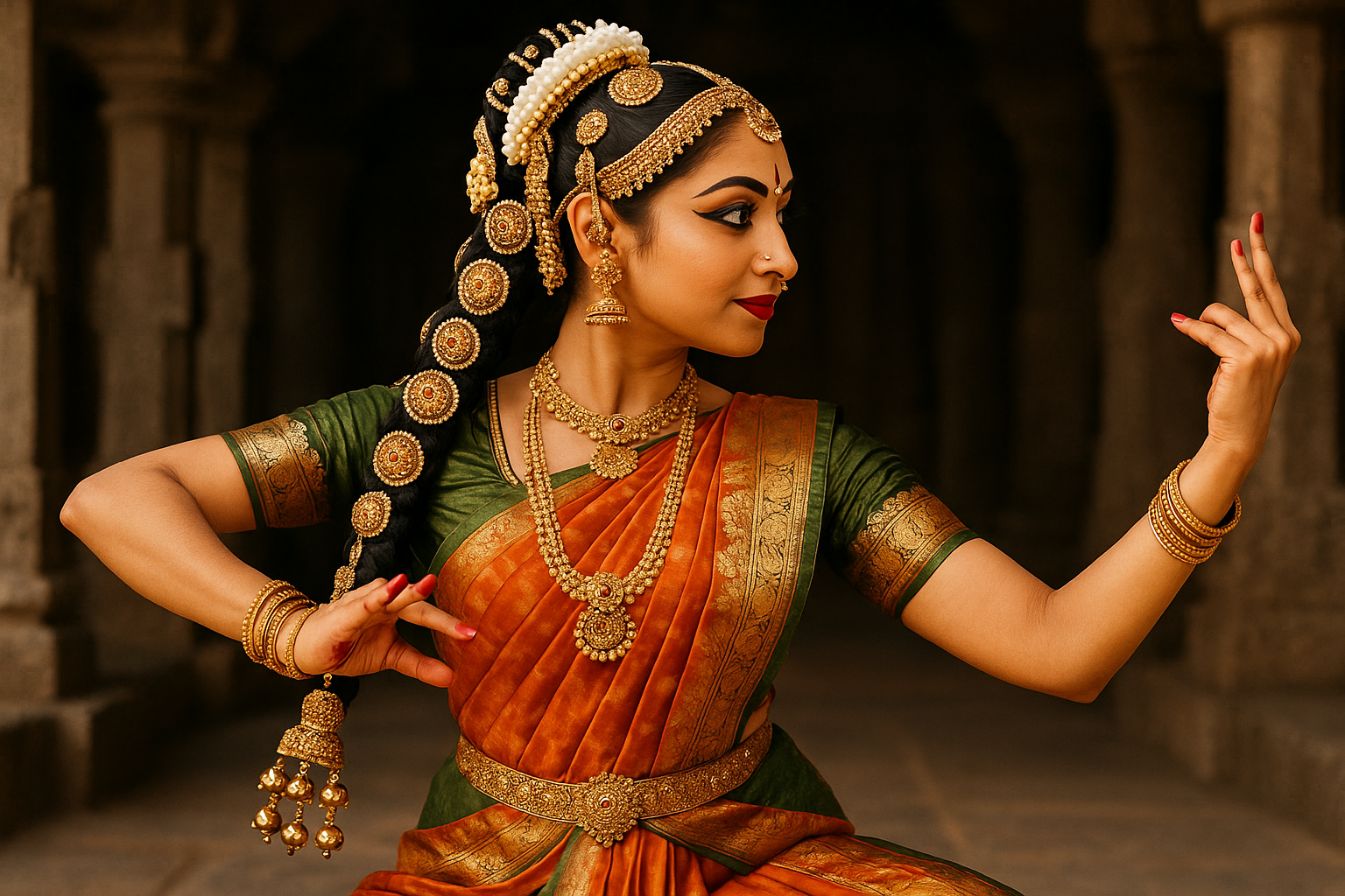 Kunjalam - Kuppulu - Jada Gantallu - For Classical Dance Hair Extension