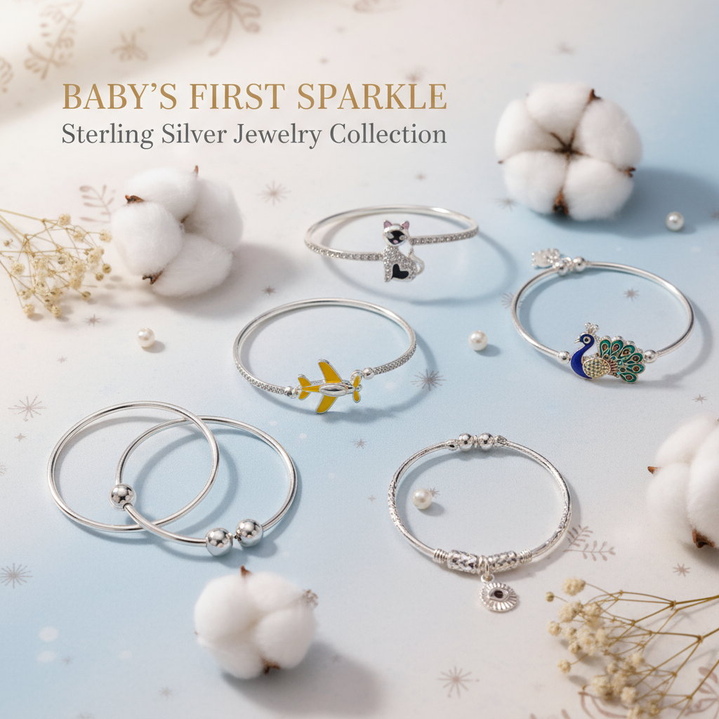 925 Sterling Silver Baby Bracelets - Infant & Toddler Jewelry