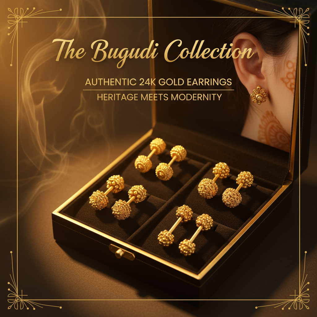 Exquisite Gold Earrings Collection - Authentic Gold Jewelry for Women