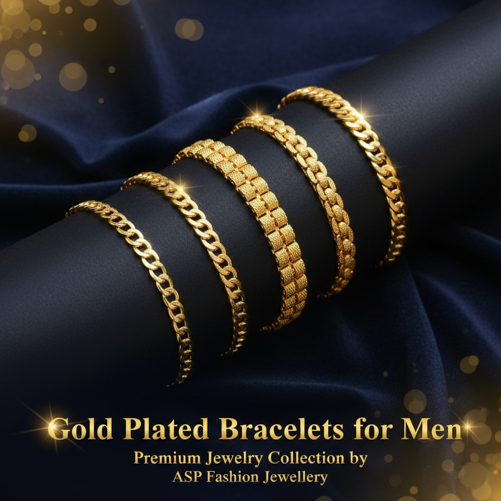 Gold Plated Bracelets for Men - Premium Men's Jewelry Collection