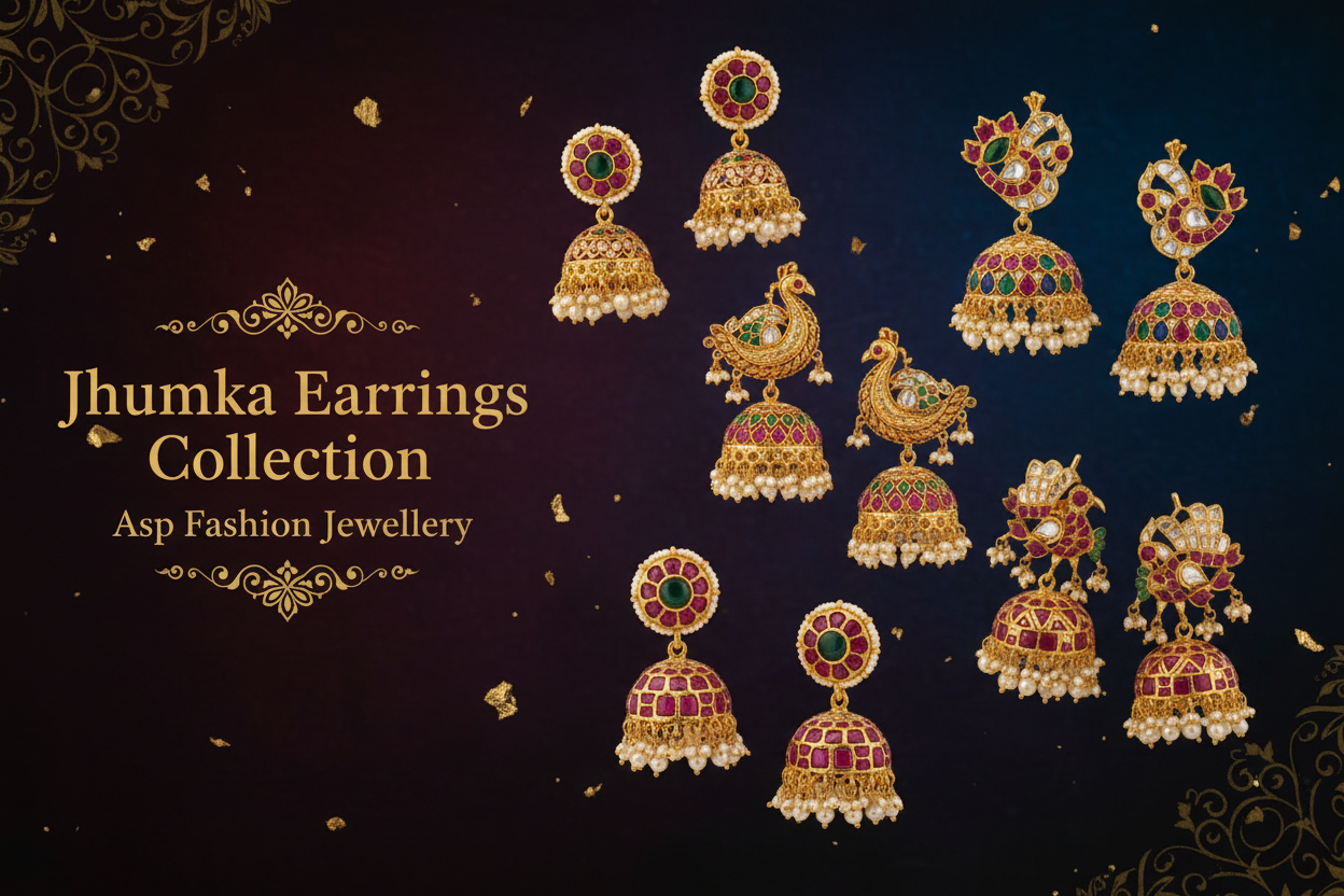 Jhumka Earrings Collection - Traditional Indian Bell-Shaped Earrings
