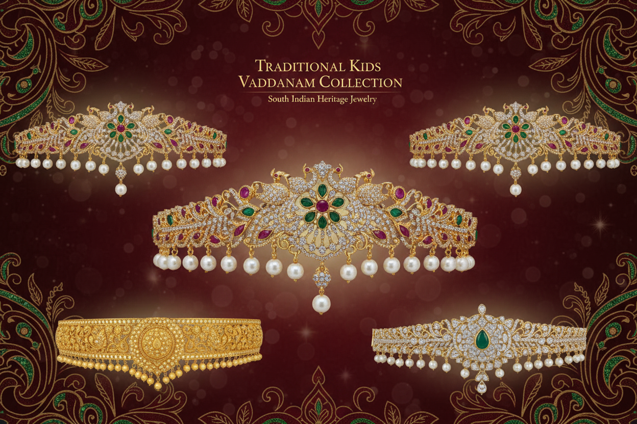 Kids Vaddanam Belt Collection - Traditional South Indian Waist Chains