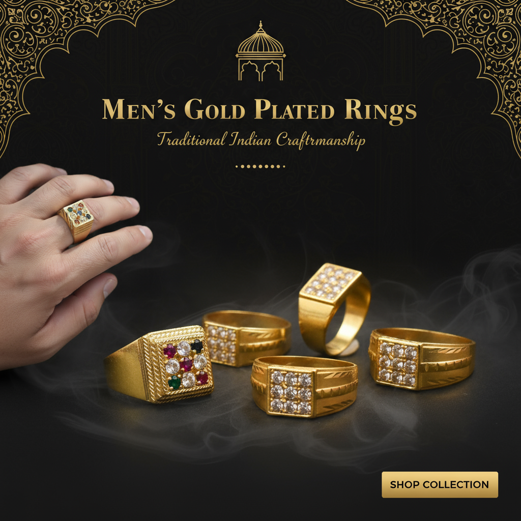 Men's Rings - Gold Plated Rings for Men