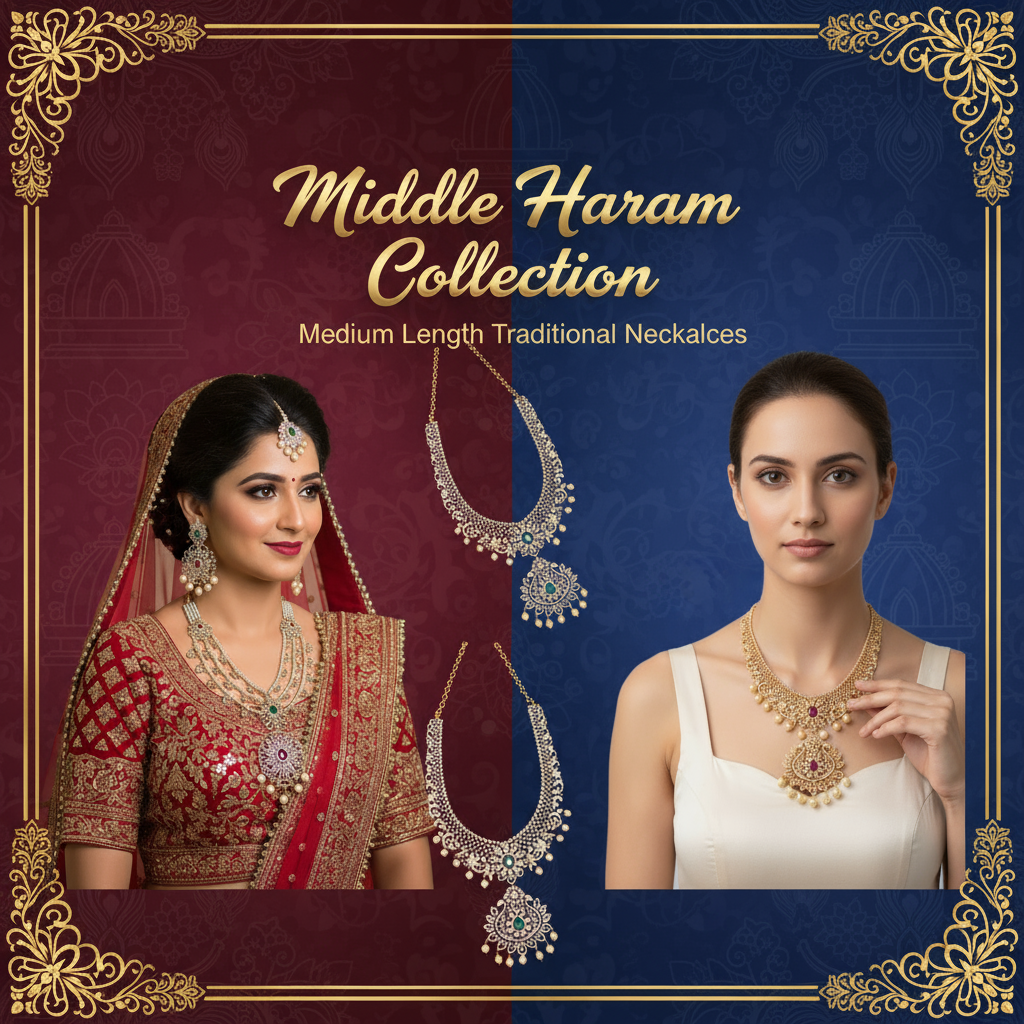 Middle Haram Collection - Medium Length Traditional Necklaces