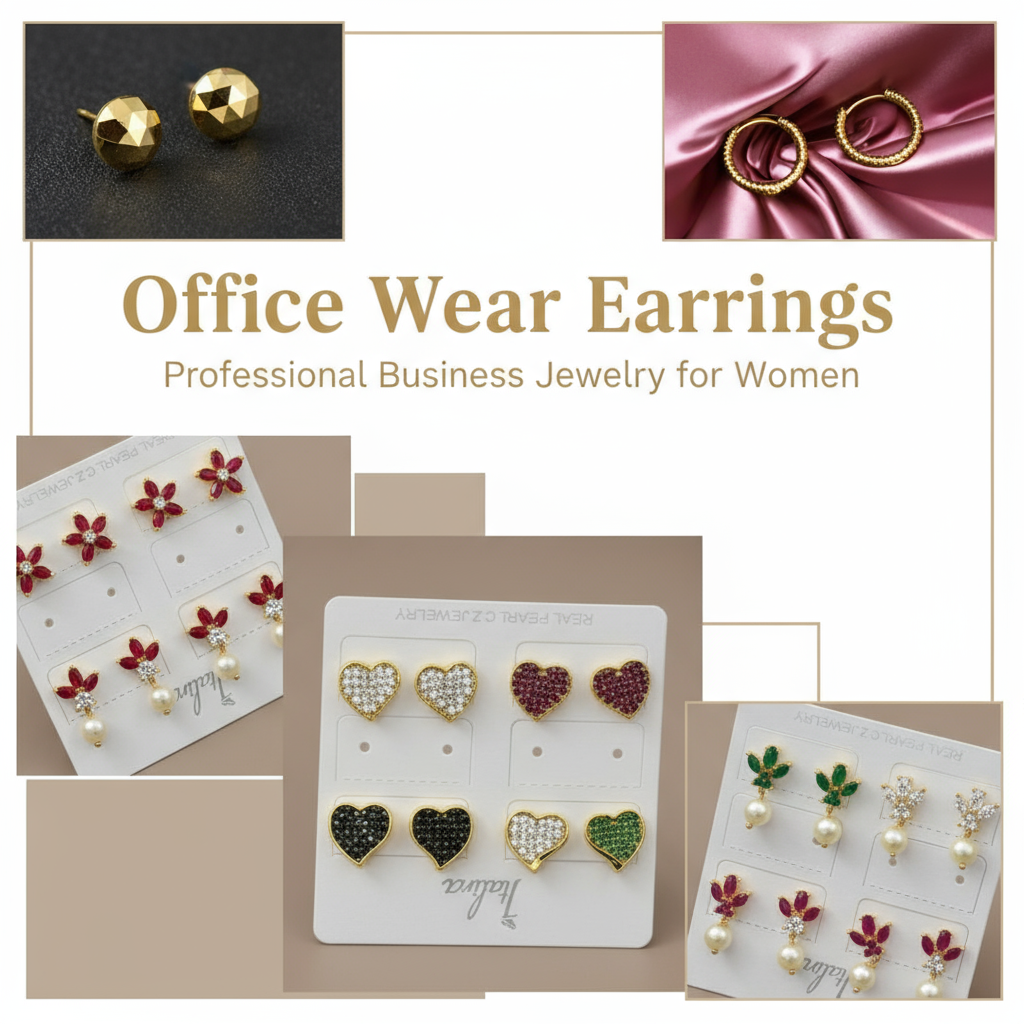 Office Wear Earrings - Professional Business Jewelry for Women