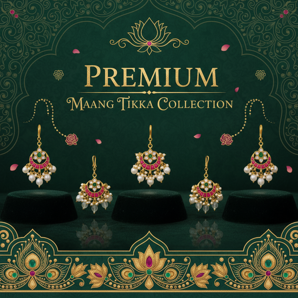 Premium Maang Tikka Collection - Traditional Forehead Jewelry