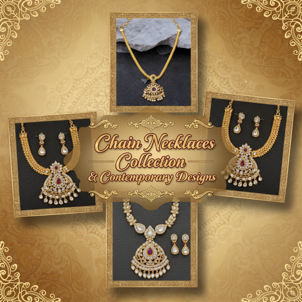 Chain Necklaces Collection - Traditional & Contemporary Designs