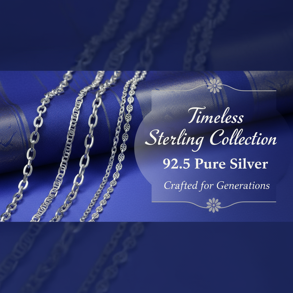 Men's Silver Chains - 92.5 Sterling Silver Chains for Men