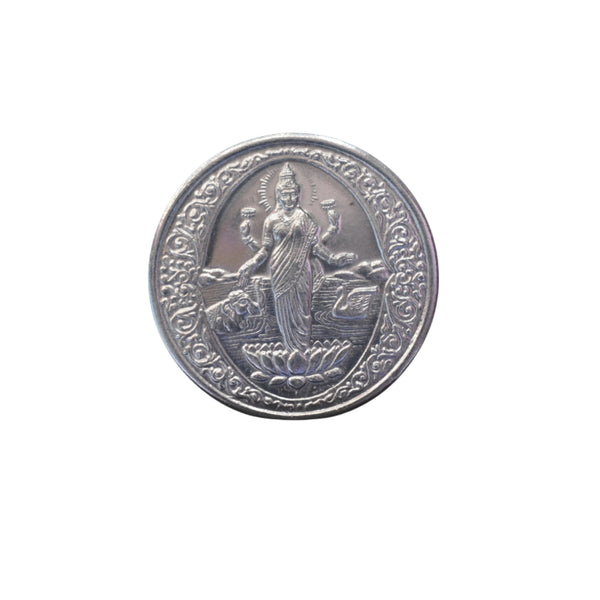10 Grams Laxmi Silver Coin - Mata Laxmi & Shree Design
