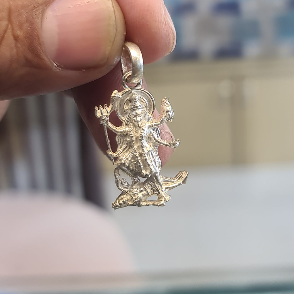 Kali Mata Pendant in Silver - Divine Protection Jewelry