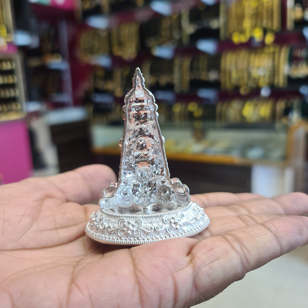 Pure Silver Tirupati Balaji Idol - Handcrafted Venkateshwara Statue