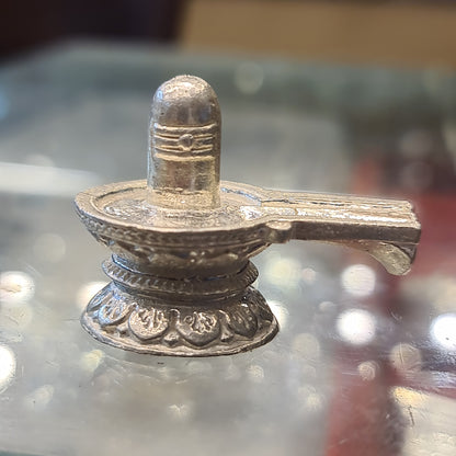 "Shine Bright: The Beauty of a Pure Silver Shiv Ling"