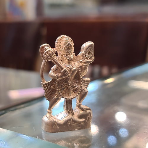 "Crafted in Divinity: The Majestic Solid Silver Lord Hanuman Idol"